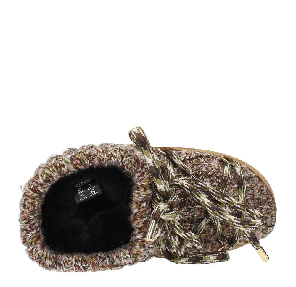 MOON BOOT Stivaletti da neve modello LOW WOOL MOON BOOT in camoscio e tessuto Convenienza