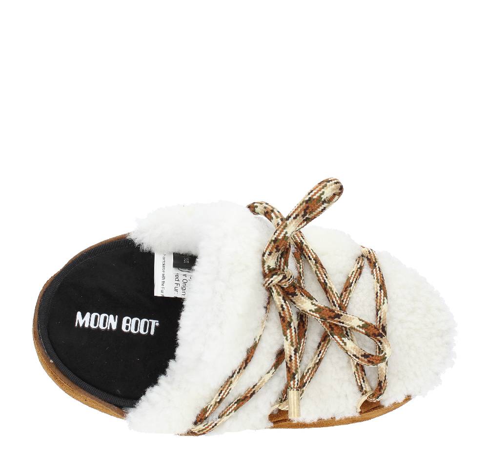 MOON BOOT Mules modello 14601100 in camoscio e pelliccia Sconto