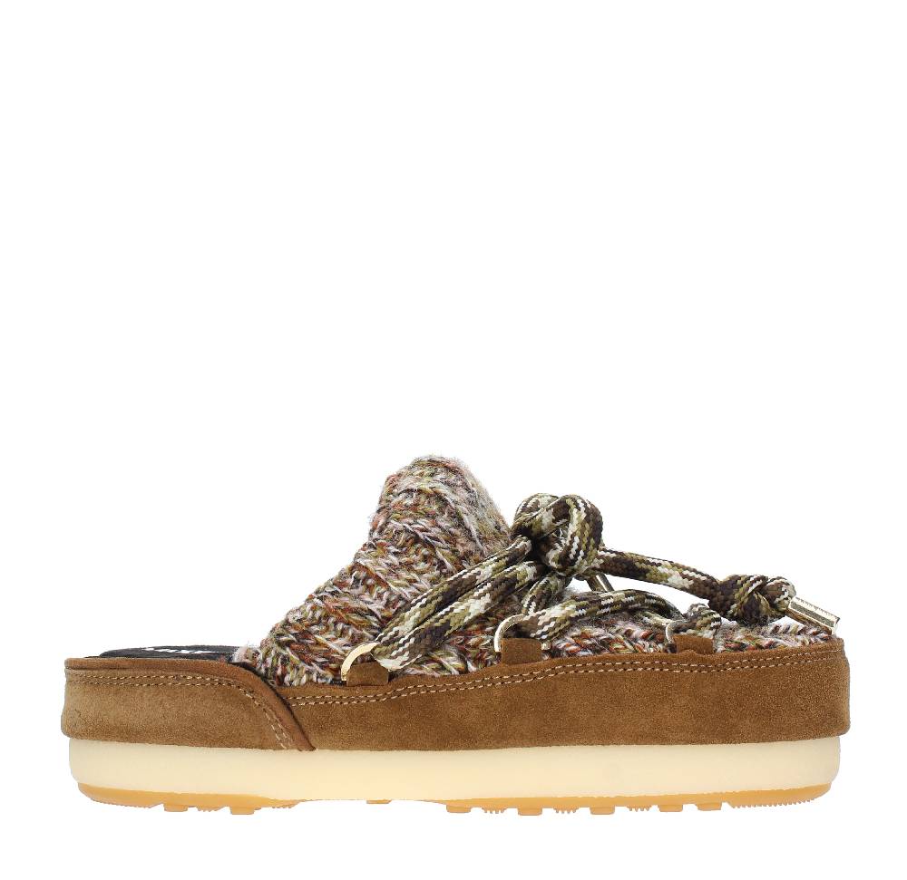 MOON BOOT Mules modello 14601200 in camoscio e tessuto Offerta