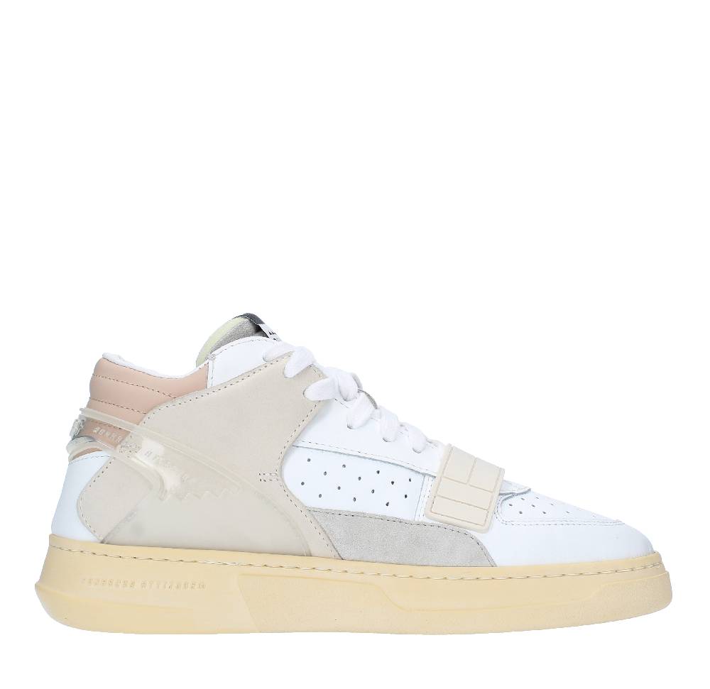 RUN OF Sneakers modello MID COMBI-CP RUN OF in pelle camoscio Saldi