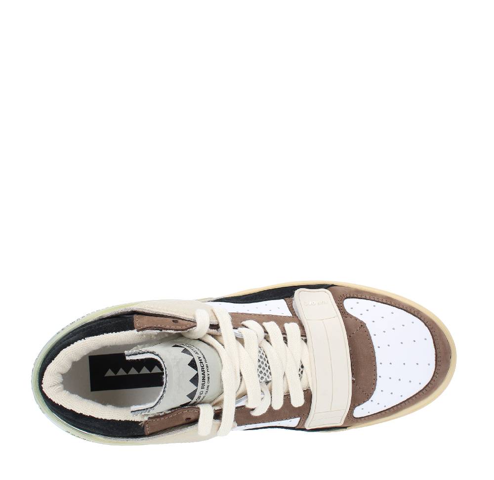 RUN OF Sneakers modello ERRANT MID RUN OF in pelle camoscio e tessuto Nuova