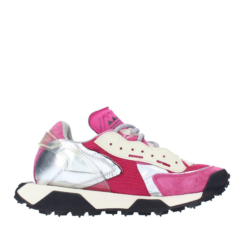 RUN OF Sneakers modello REVOLT RUN OF in camoscio e tessuto Sottocosto
