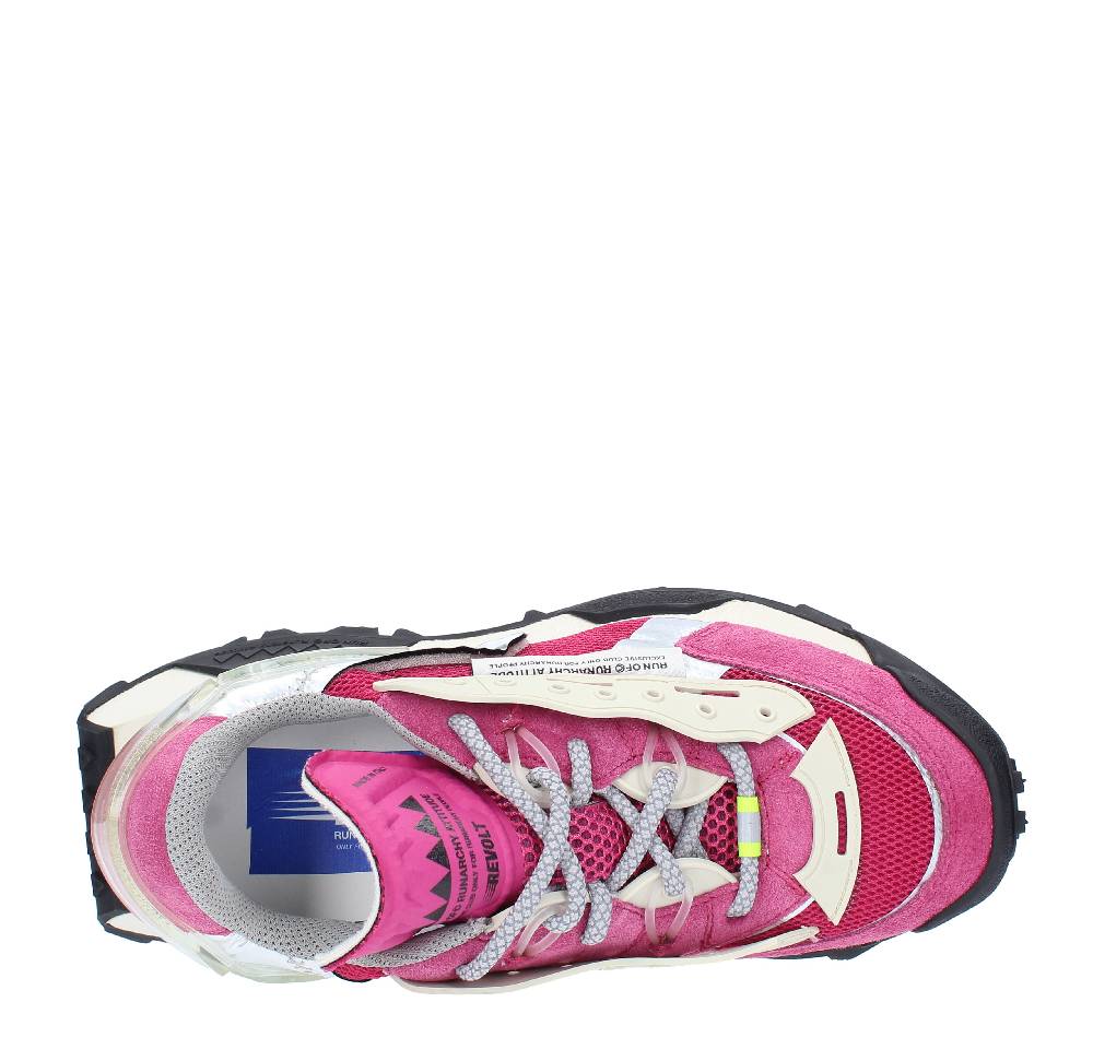 RUN OF Sneakers modello REVOLT RUN OF in camoscio e tessuto Sottocosto