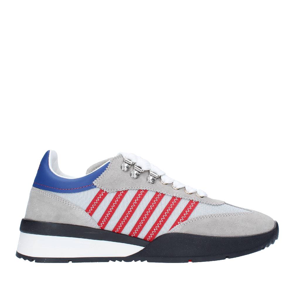 DSQUARED2 Sneakers DSQUARED2 modello ORIGINAL LEGEND in camoscio, pelle e tessuto Outlet