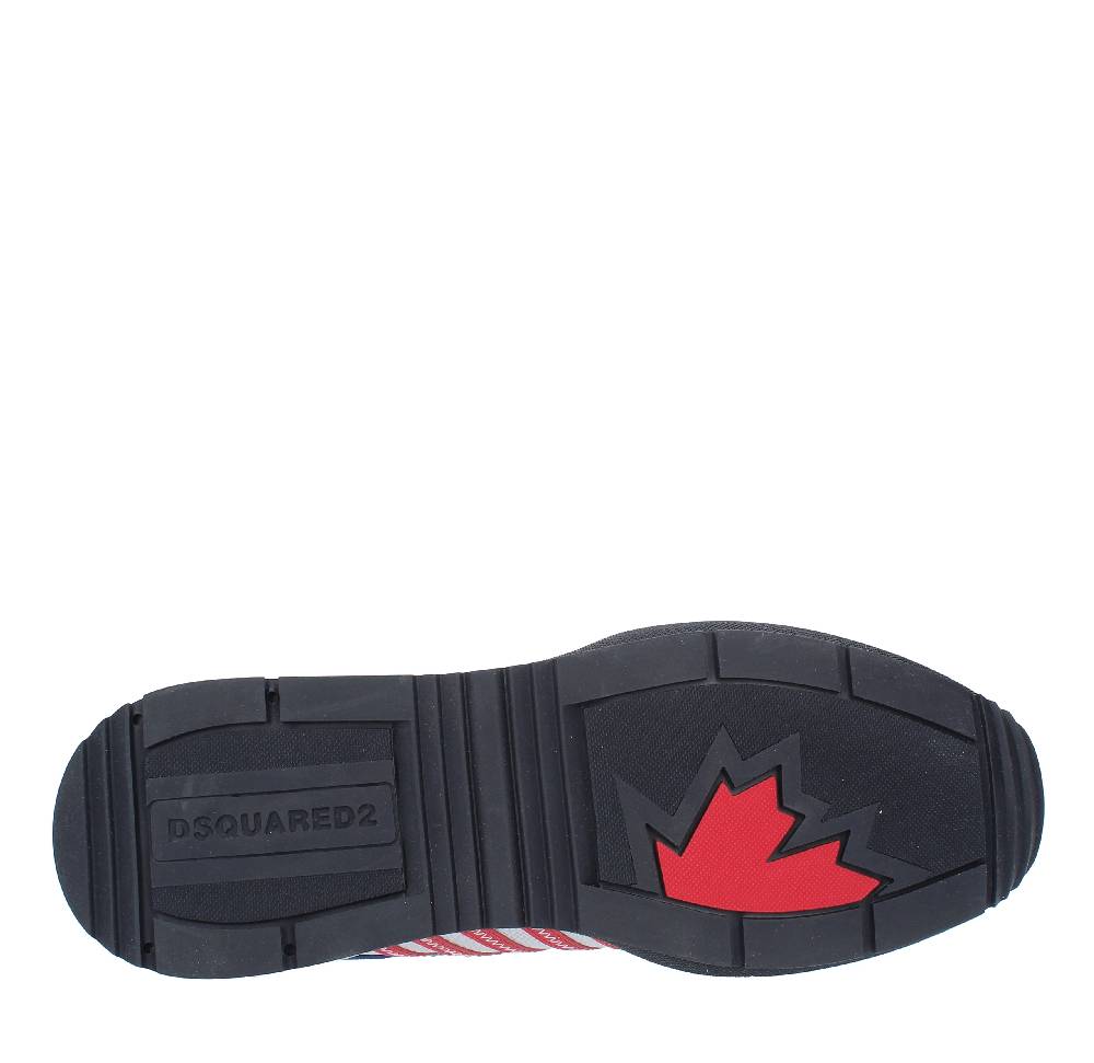 DSQUARED2 Sneakers DSQUARED2 modello ORIGINAL LEGEND in camoscio, pelle e tessuto Outlet