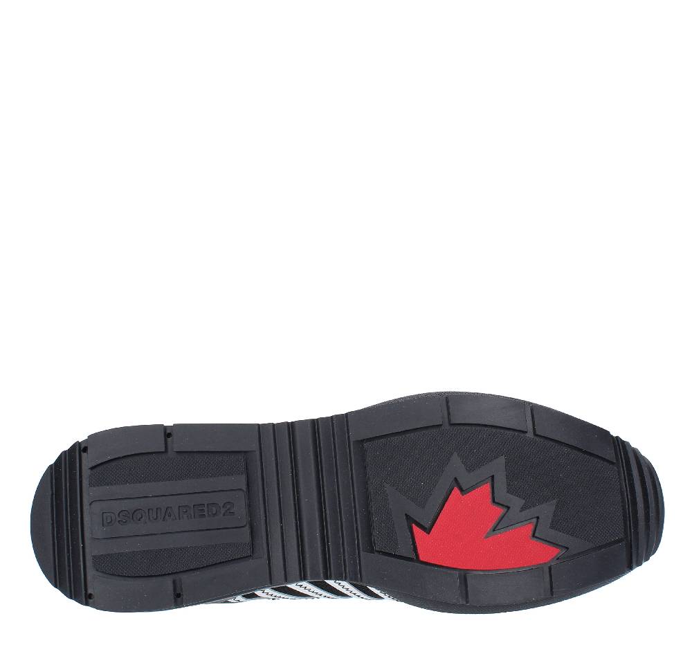 DSQUARED2 Sneakers DSQUARED2 modello ORIGINAL LEGEND in camoscio, pelle e tessuto In Vendita