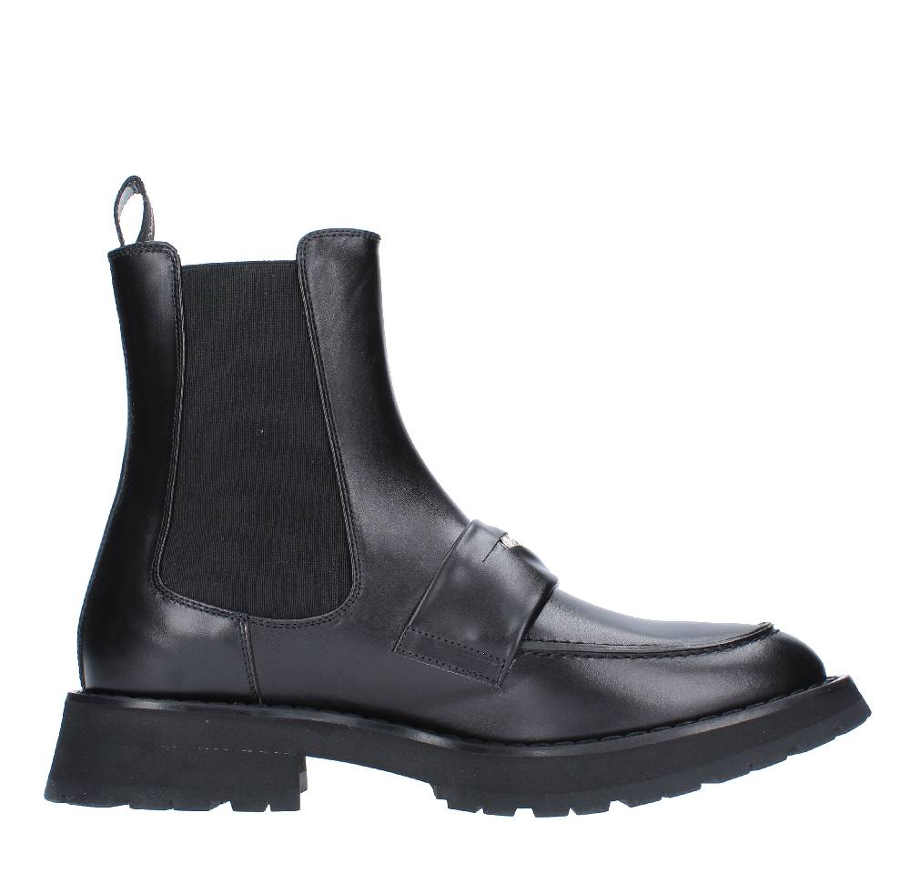 ALEXANDER MCQUEEN Stivaletti stile mocassino in pelle Only for today