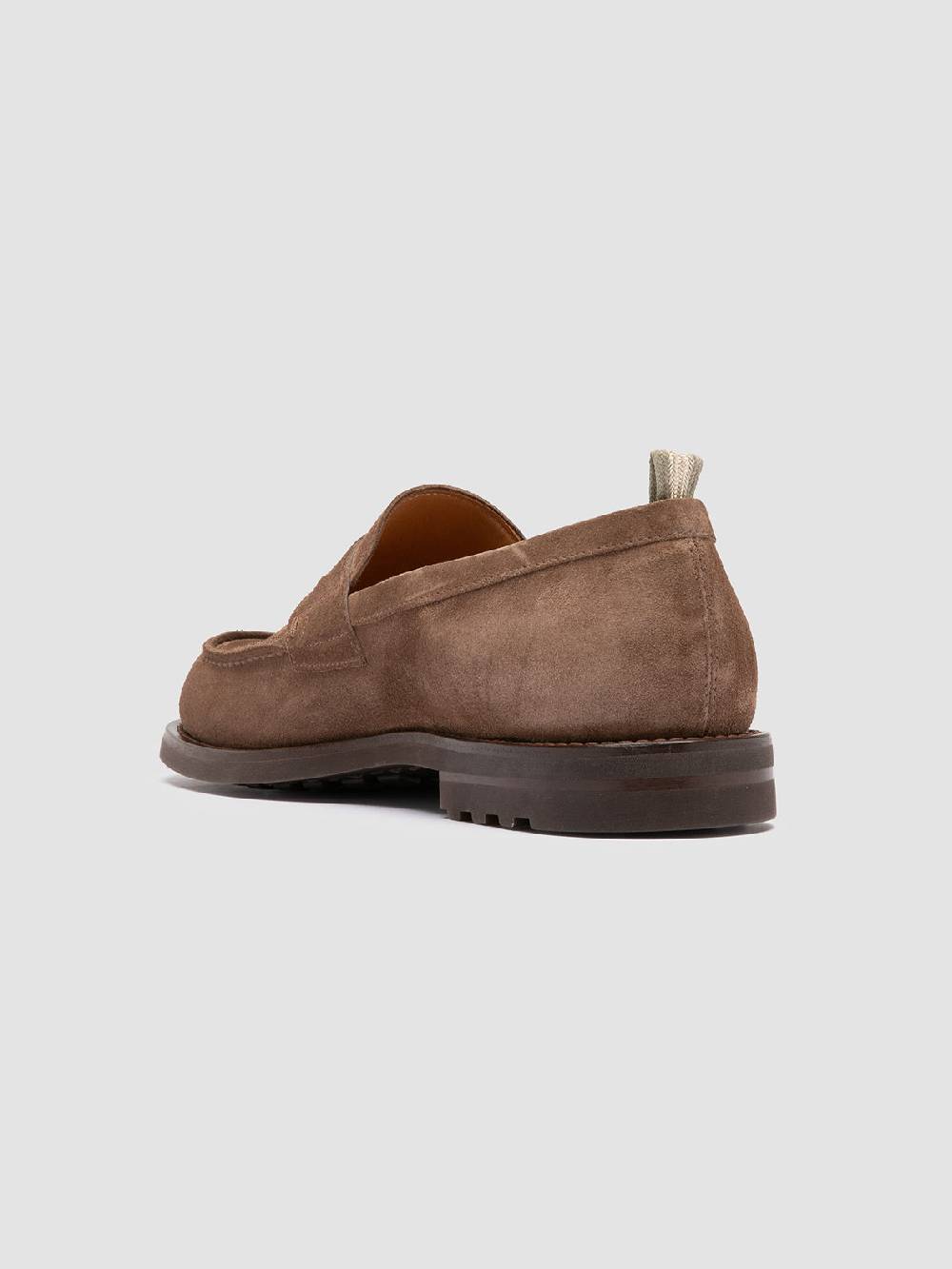 Officine Creative BELMONDO 006 Mocassini Penny in Pelle Scamosciata Tortora Bestseller