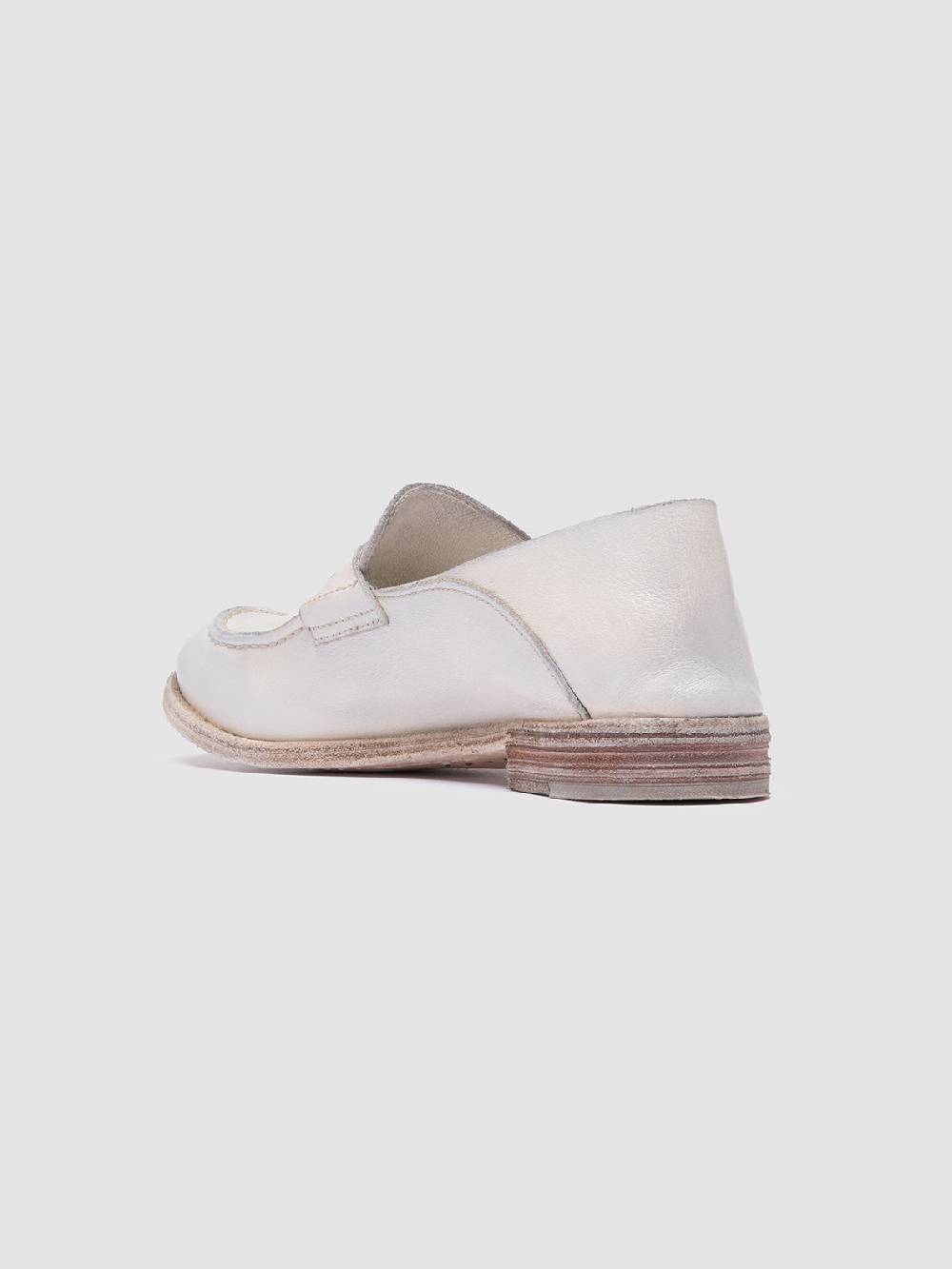 Officine Creative LEXIKON 516 White Leather Loafers Soddisfazione Garantita