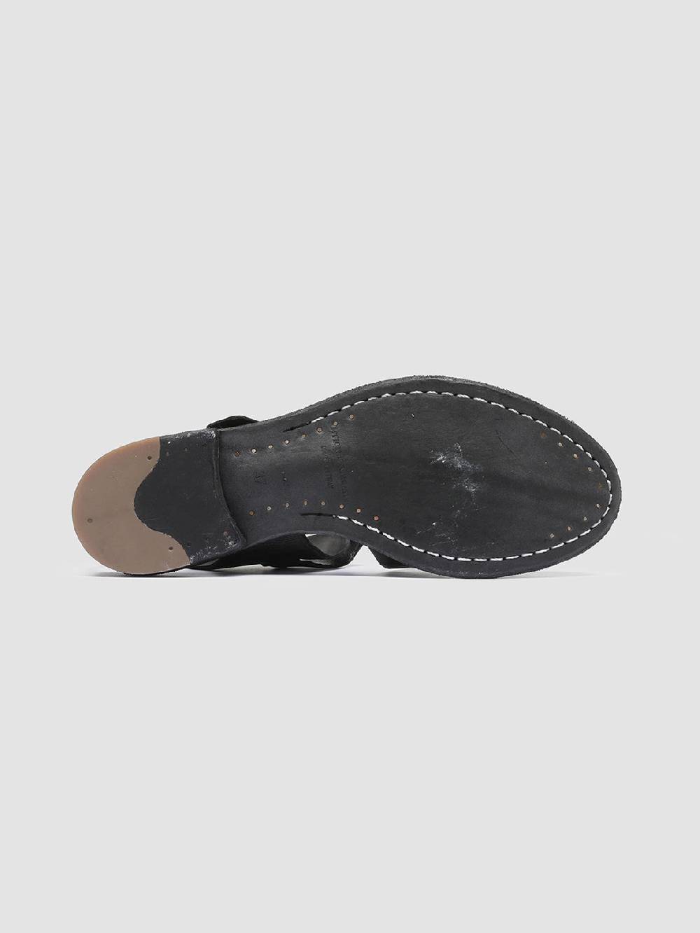 Officine Creative LEXIKON 536 Sandali in Pelle Nera Qualità Garantita