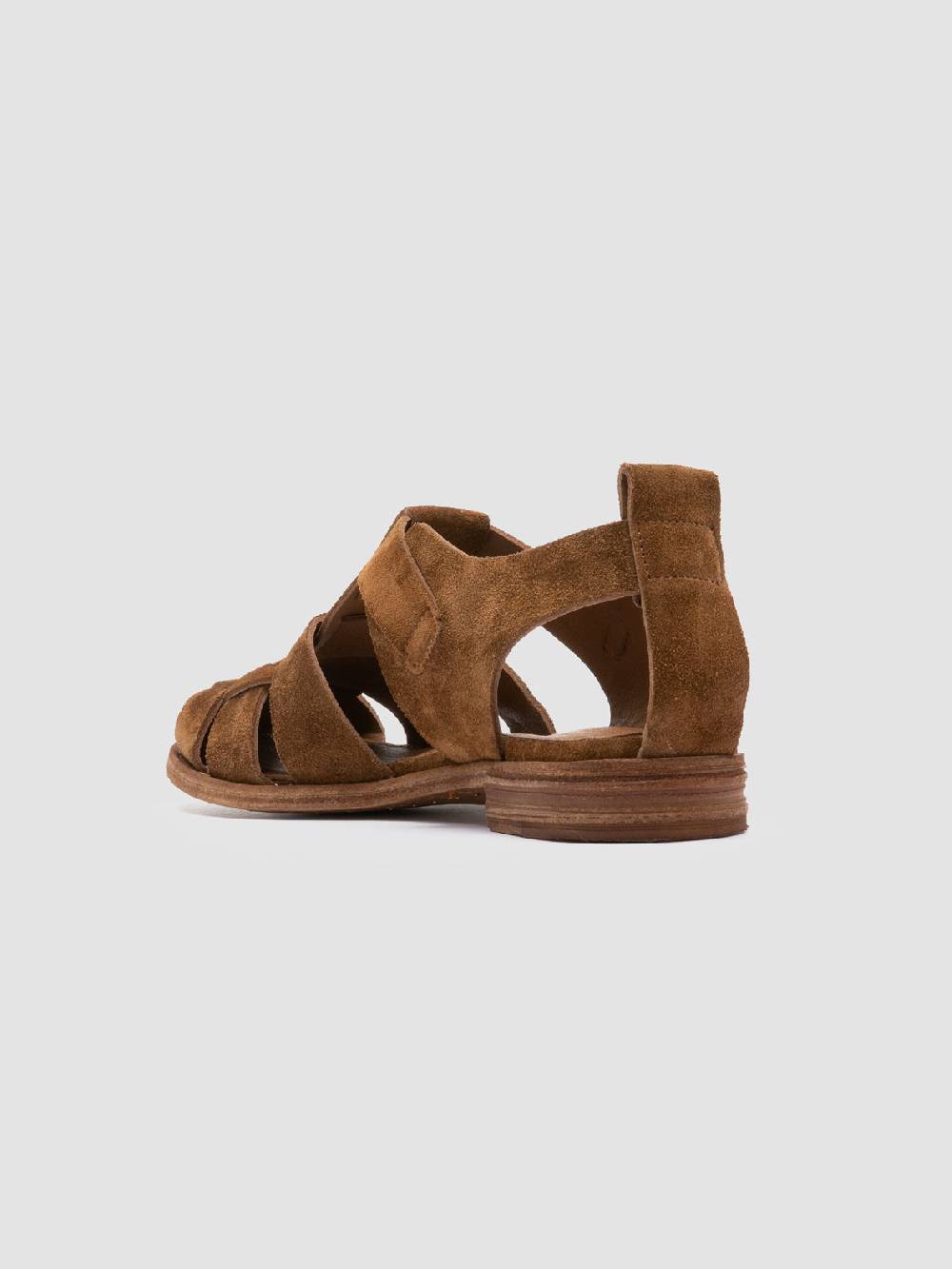 Officine Creative LEXIKON 536 Sandali in Pelle Scamosciata Marrone Negozi Online
