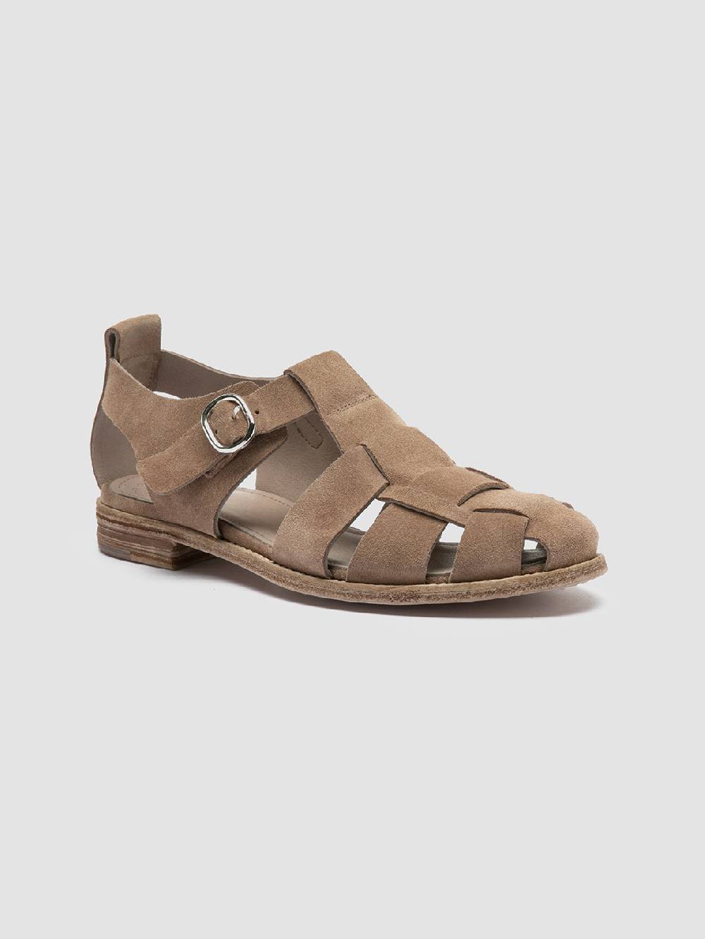 Officine Creative LEXIKON 536 Sandali in Pelle scamosciata Tortora Acquista Ora