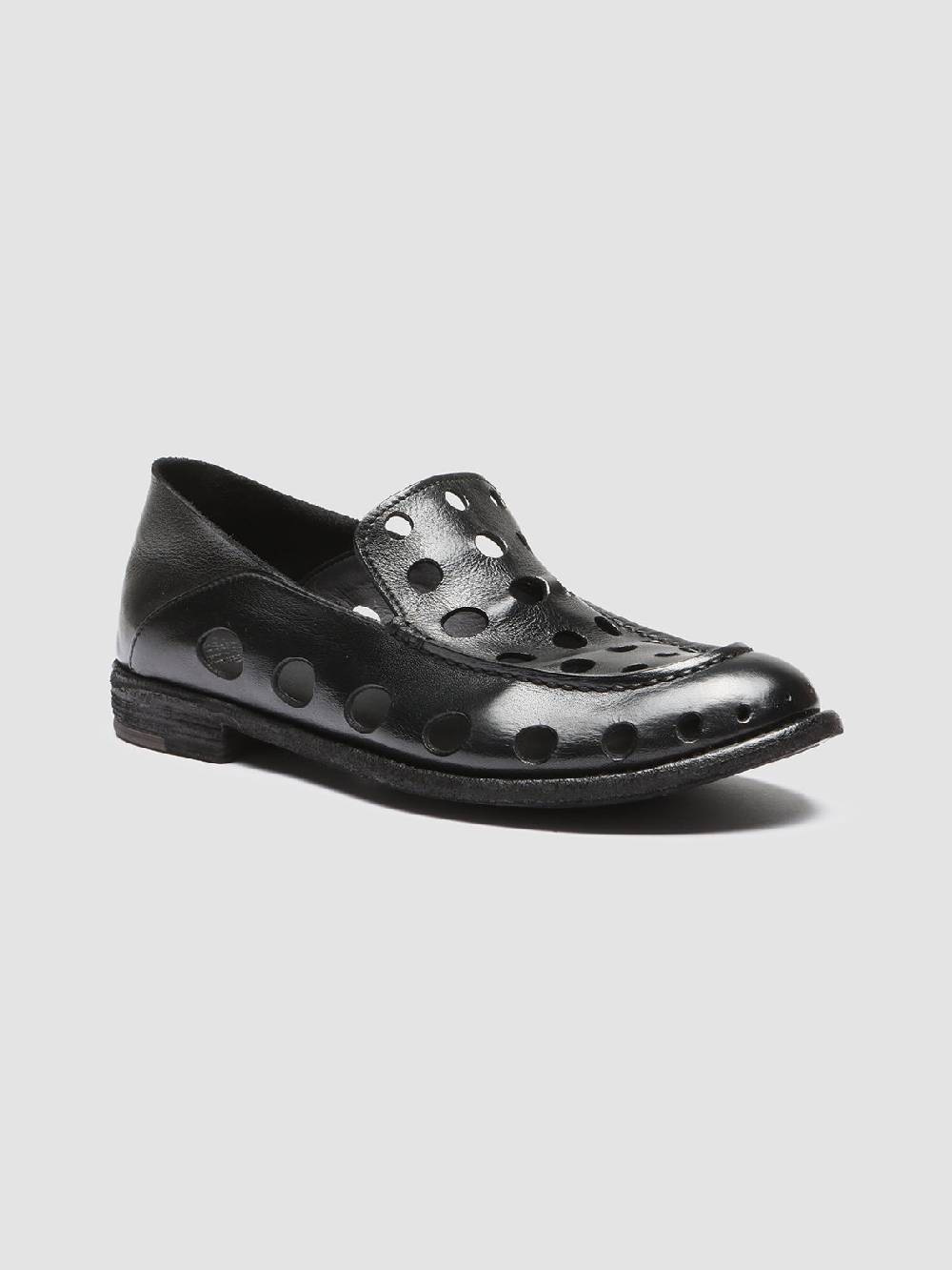 Officine Creative LEXIKON 542 Mocassini in Pelle Nera Promozione Limitata