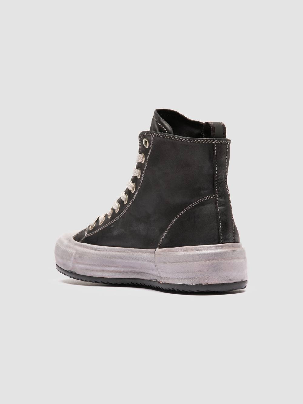 Officine Creative MES DD 102 Sneaker Alte in Pelle Nera Sottocosto