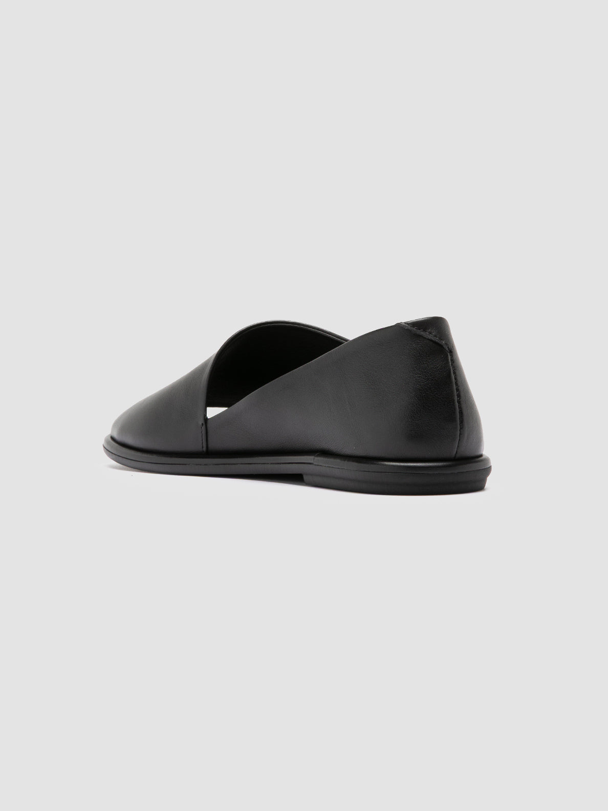 Officine Creative MIENNE 102 Scarpe Peep Toe in Pelle Nera Presa