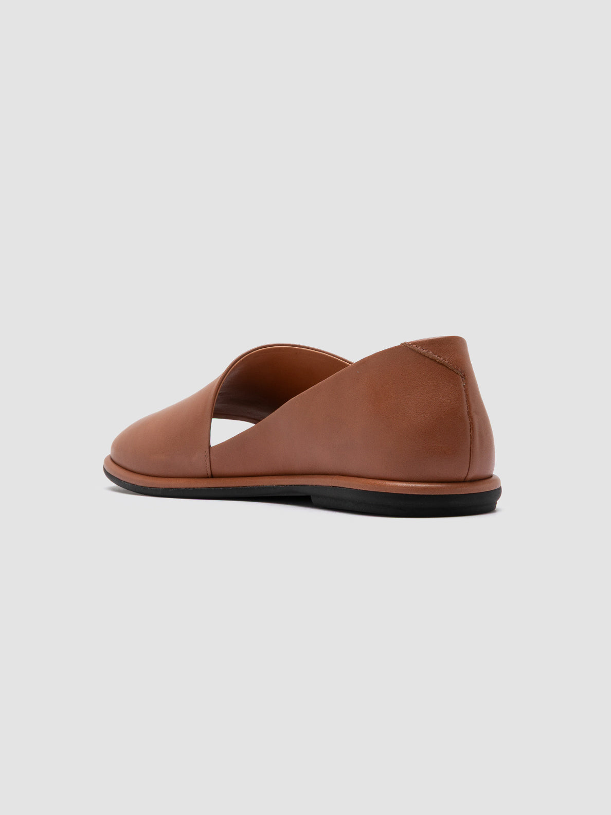Officine Creative MIENNE 102 Scarpe Peep Toe in Pelle Marrone Sconto