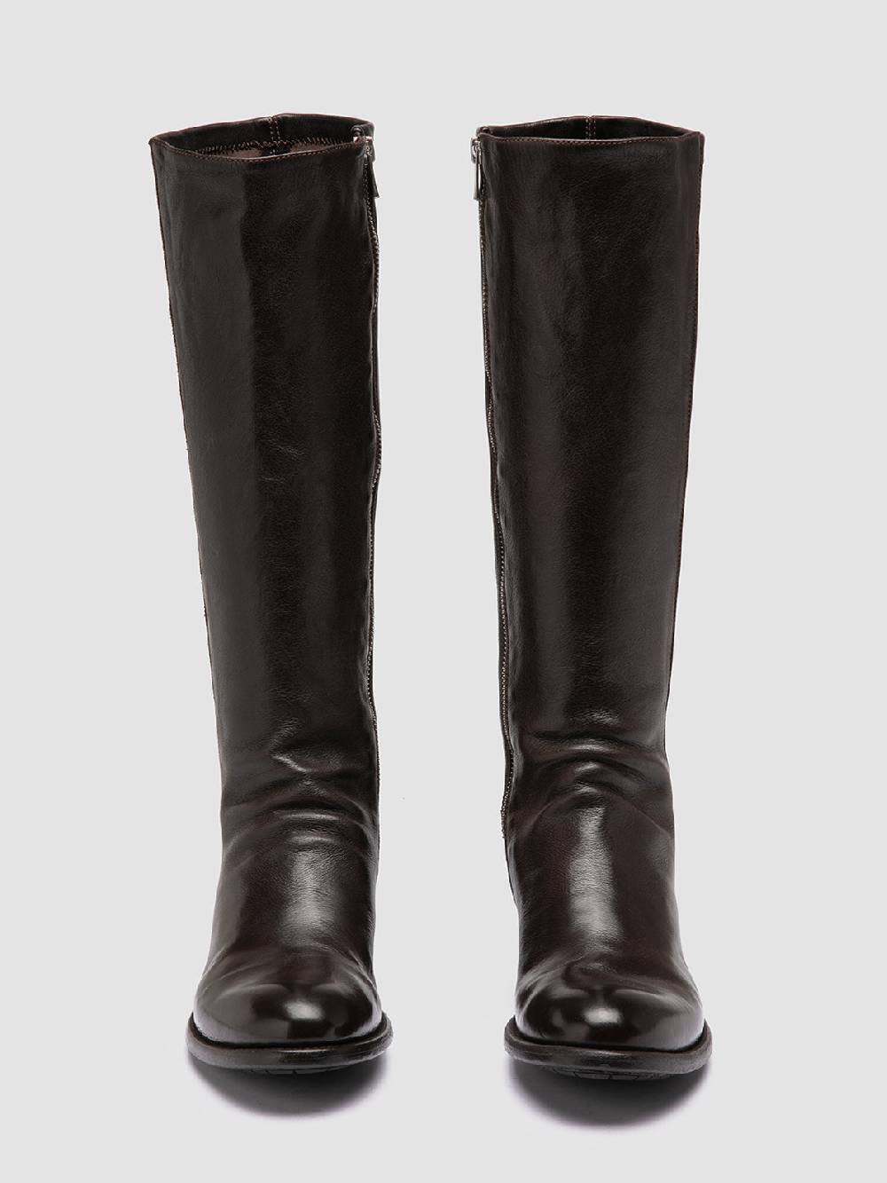 Officine Creative LIS 005 Stivali con Zip in Pelle Marrone Offerta