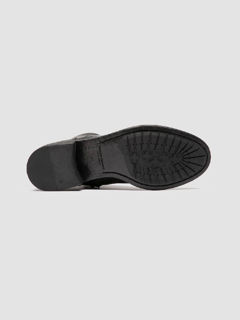 Officine Creative LIS 006 Stivali con Zip in Pelle Nera Economico
