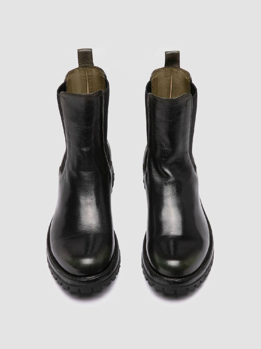 Officine Creative LORAINE 004 Stivaletti Chelsea in Pelle Nera Outlet