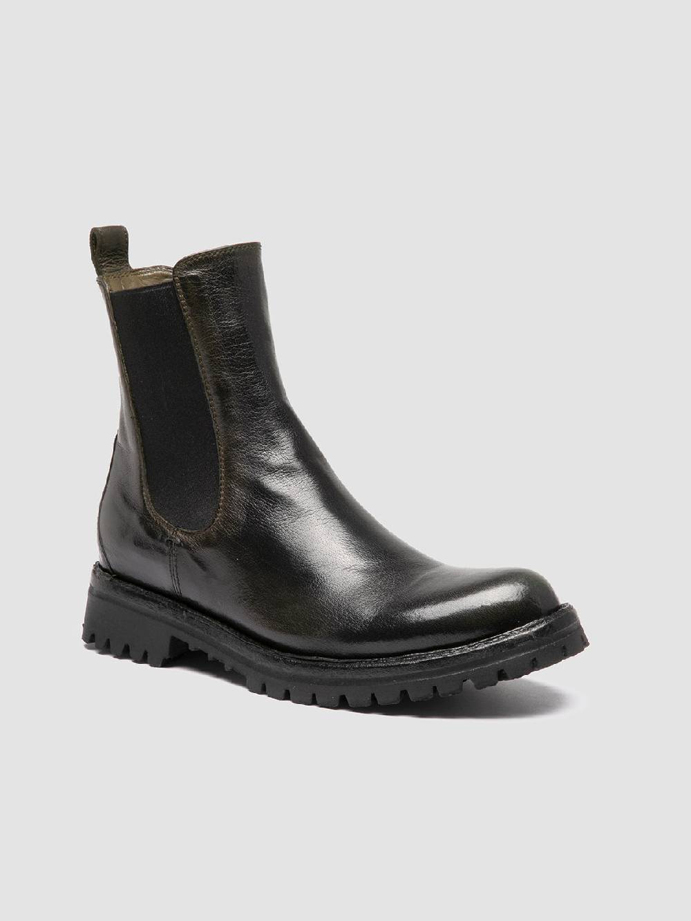 Officine Creative LORAINE 004 Stivaletti Chelsea in Pelle Nera Outlet