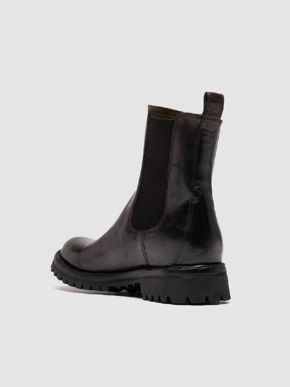 Officine Creative LORAINE 004 Stivaletti Chelsea in Pelle Nera Outlet