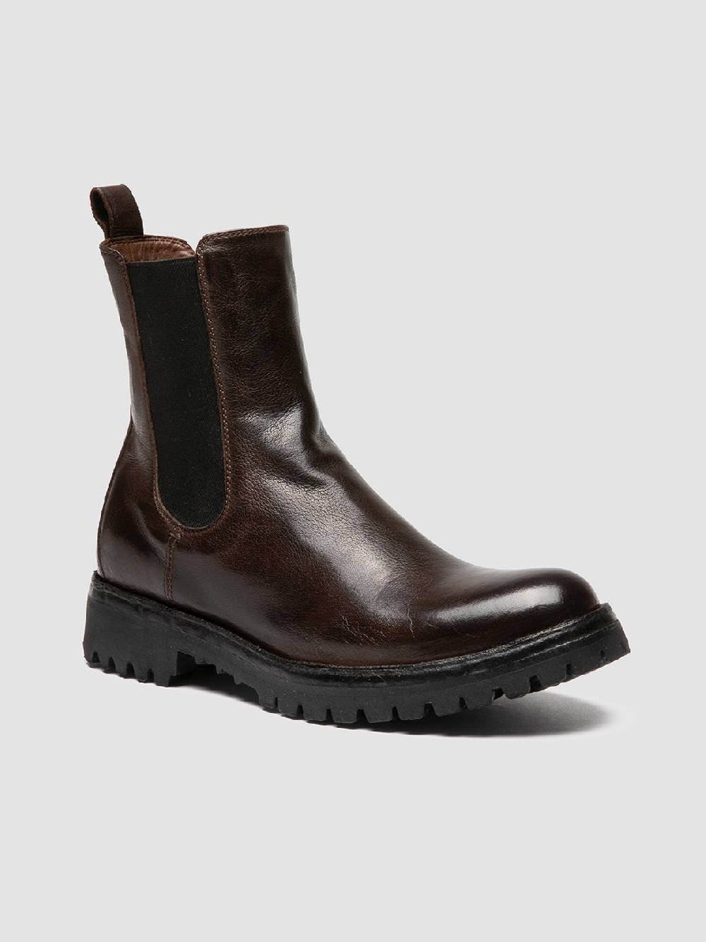 Officine Creative LORAINE 004 Stivaletti Chelsea in Pelle Marrone In Vendita