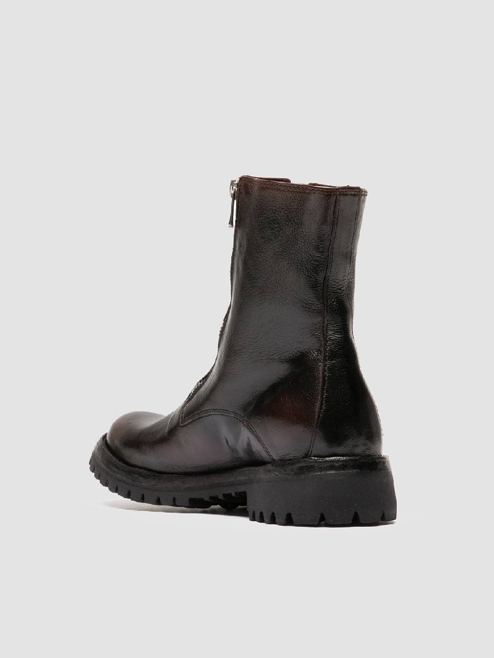 Officine Creative LORAINE 026 Stivali con Zip in Pelle Marrone Offerte