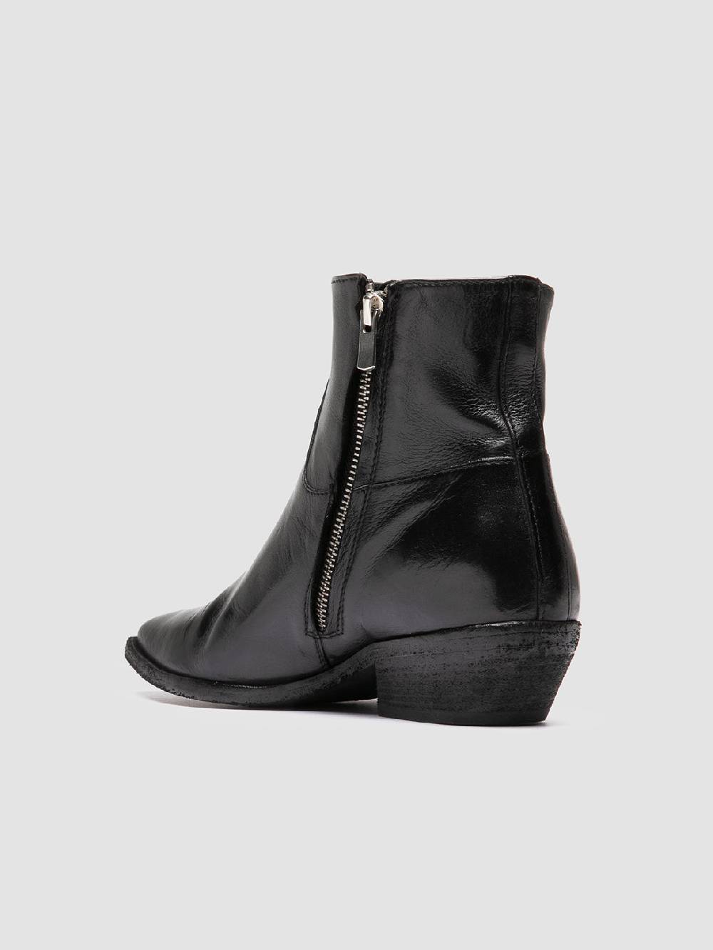 Officine Creative NOELIE DD 102 Stivali con Zip in Pelle Nera Hotsell