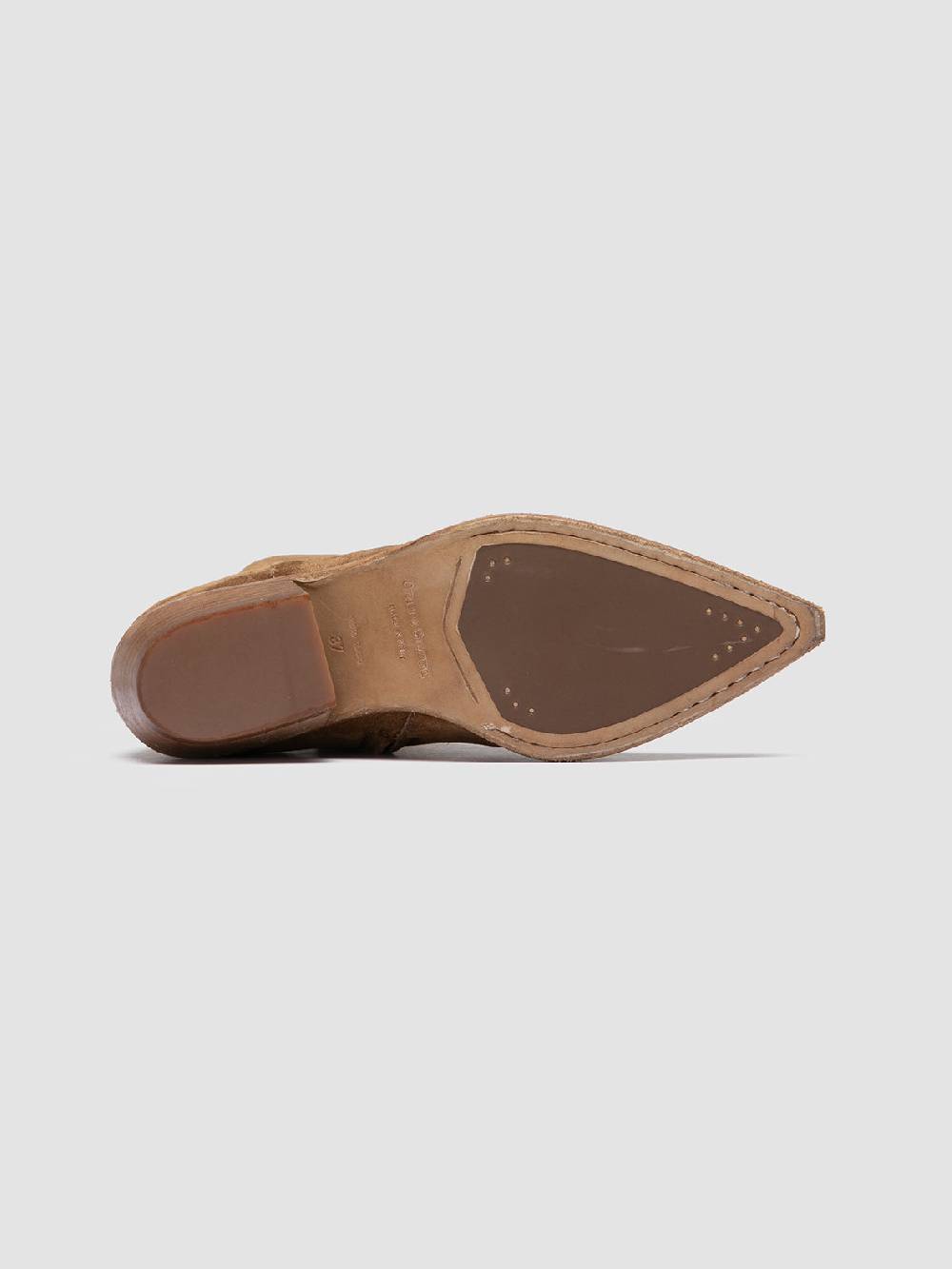 Officine Creative NOELIE DD 102 Stivali con Zip in Pelle Scamosciata Marrone Vendita Calda