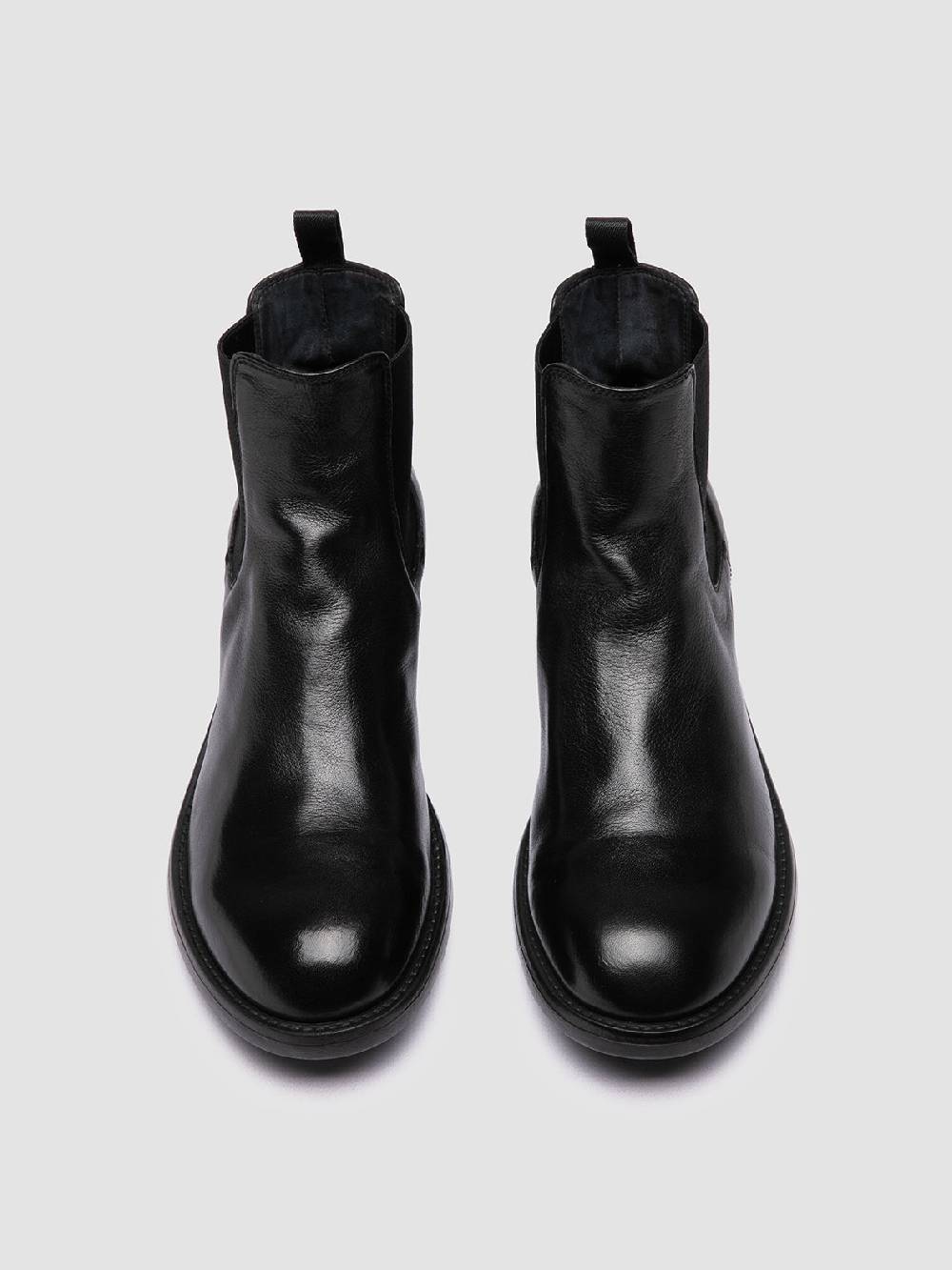 Officine Creative SERGEANT 102 Stivaletti Chelsea in Pelle Nera Vendite Flash