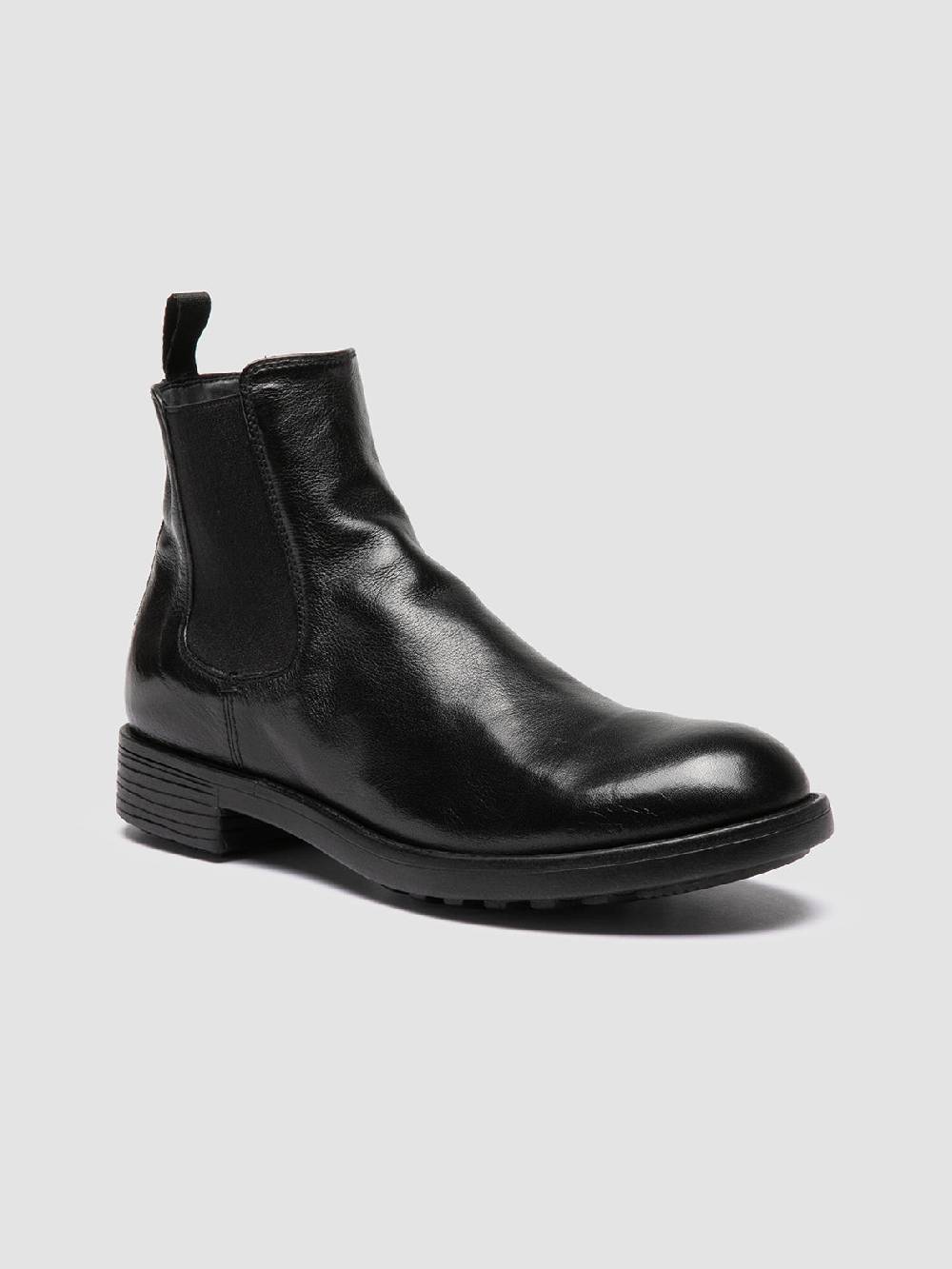 Officine Creative SERGEANT 102 Stivaletti Chelsea in Pelle Nera Vendite Flash