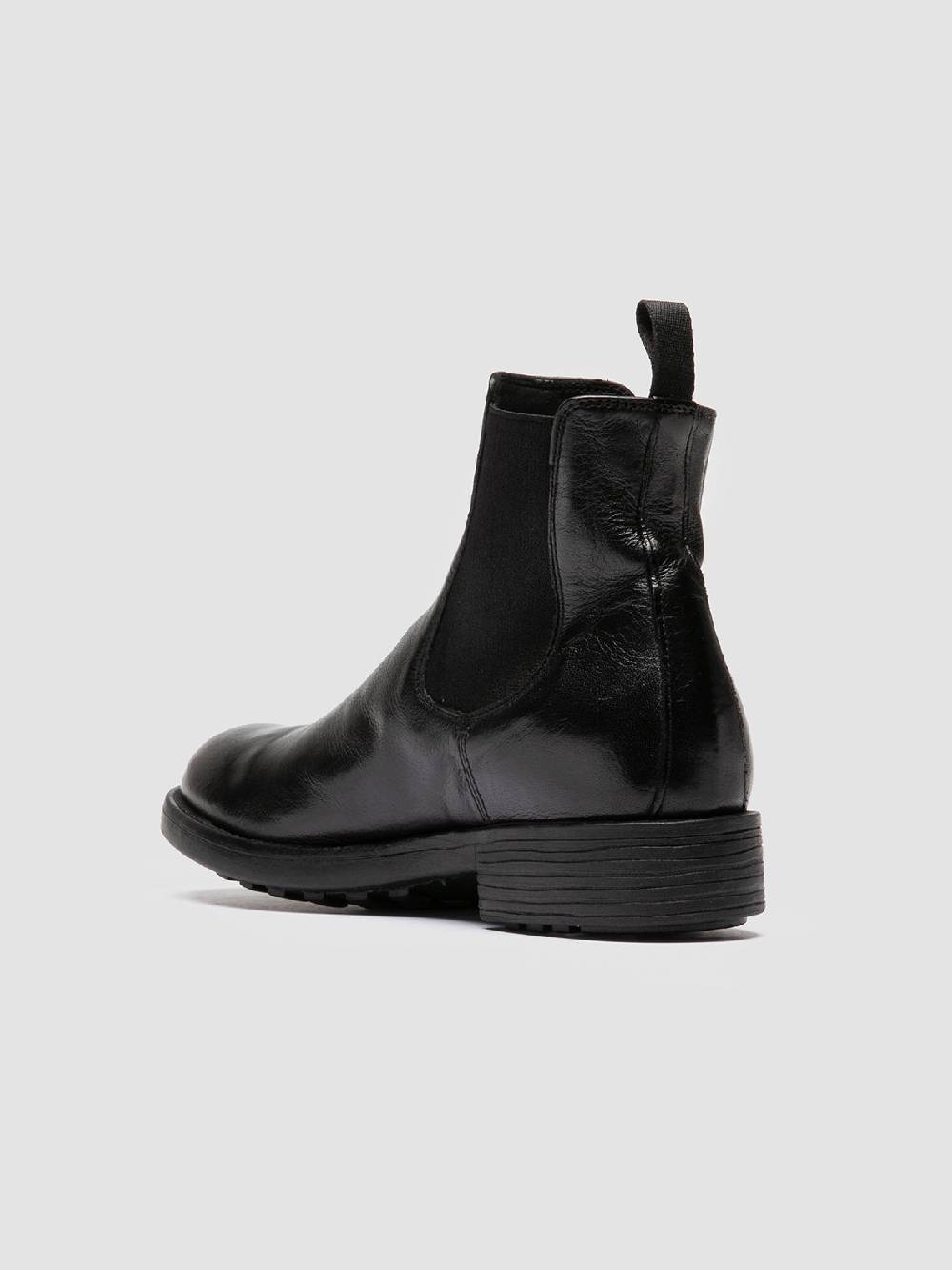 Officine Creative SERGEANT 102 Stivaletti Chelsea in Pelle Nera Vendite Flash