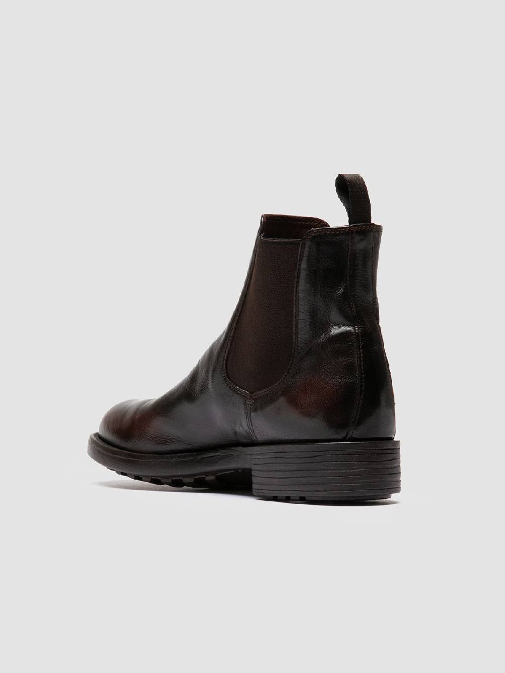 Officine Creative SERGEANT 102 Stivaletti Chelsea in Pelle Marrone Negozio