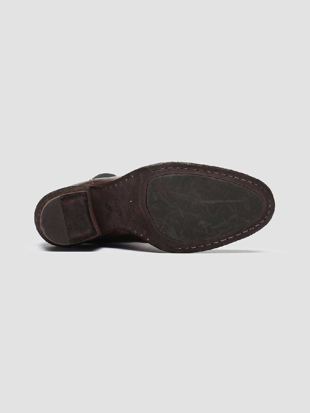 Officine Creative SYDNE 001 Stivali Chelsea in Pelle Marrone Nuova