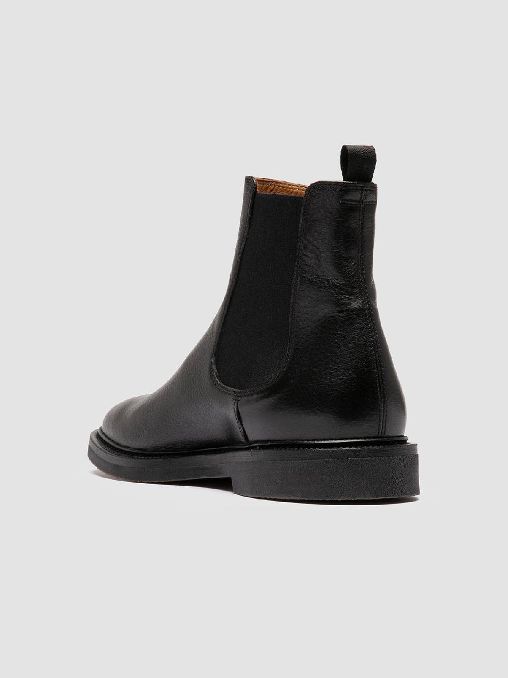 Officine Creative HOPKINS FLEXI 204 Stivaletti Chelsea in Pelle Nera Italy