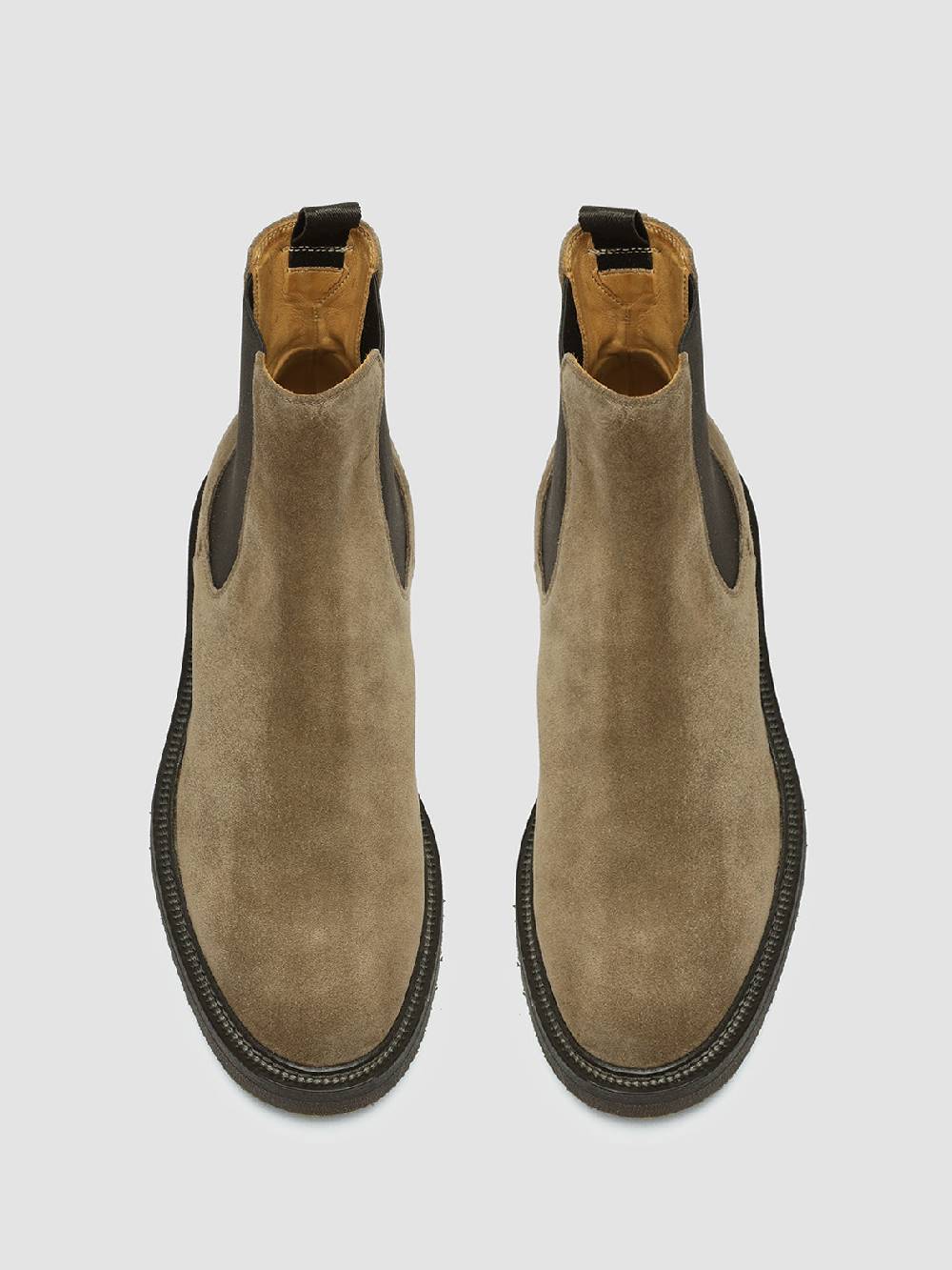 Officine Creative HOPKINS FLEXI 204 Stivali Pull On in Camoscio Tortora Italia