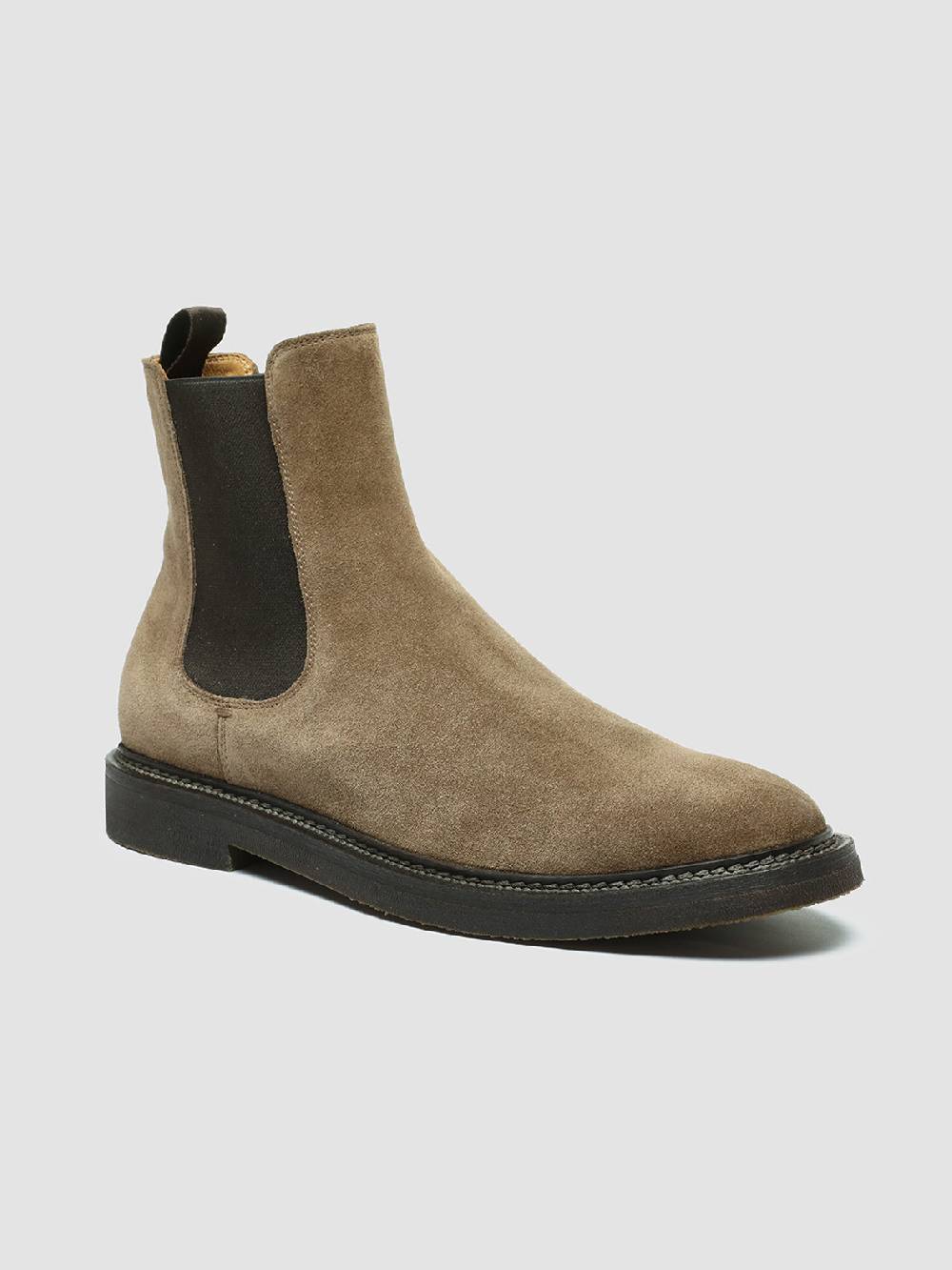 Officine Creative HOPKINS FLEXI 204 Stivali Pull On in Camoscio Tortora Italia