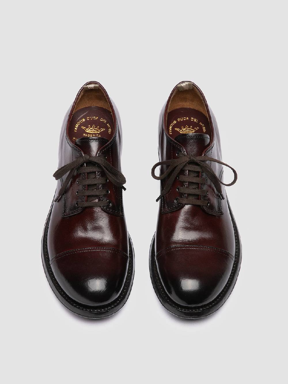Officine Creative ADMIRAL 002 Derby in Pelle Bordeaux Lightning offer