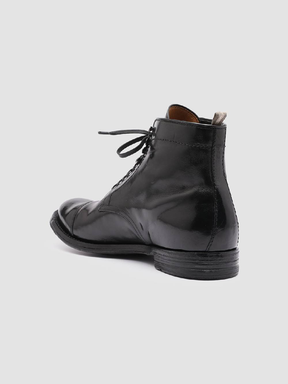Officine Creative ANATOMIA 016 Stivaletti in Pelle Nera Promozione Limitata