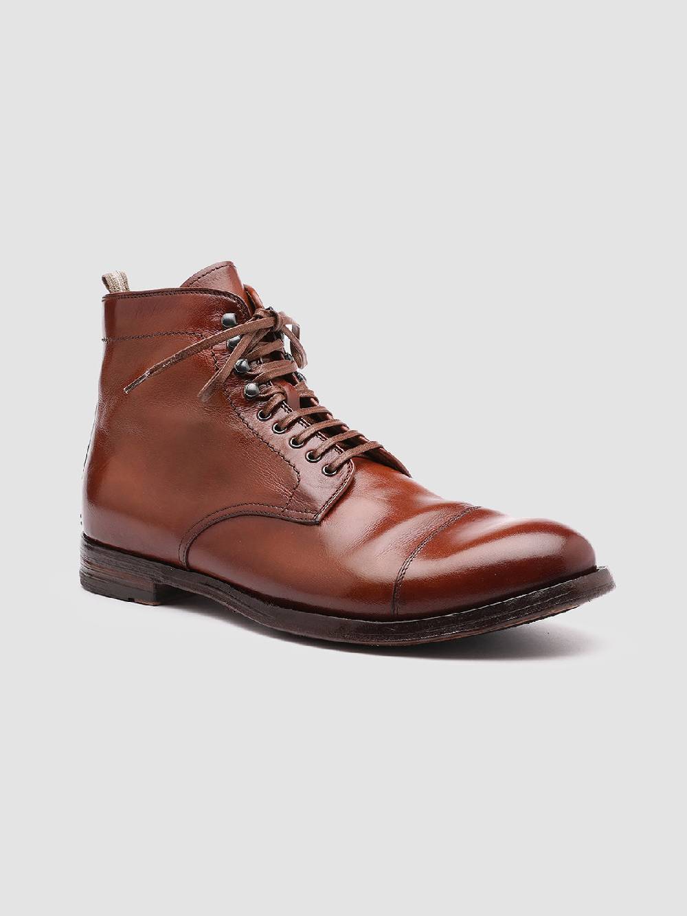 Officine Creative ANATOMIA 016 Stivaletti in Pelle Marrone Fino Al -60%