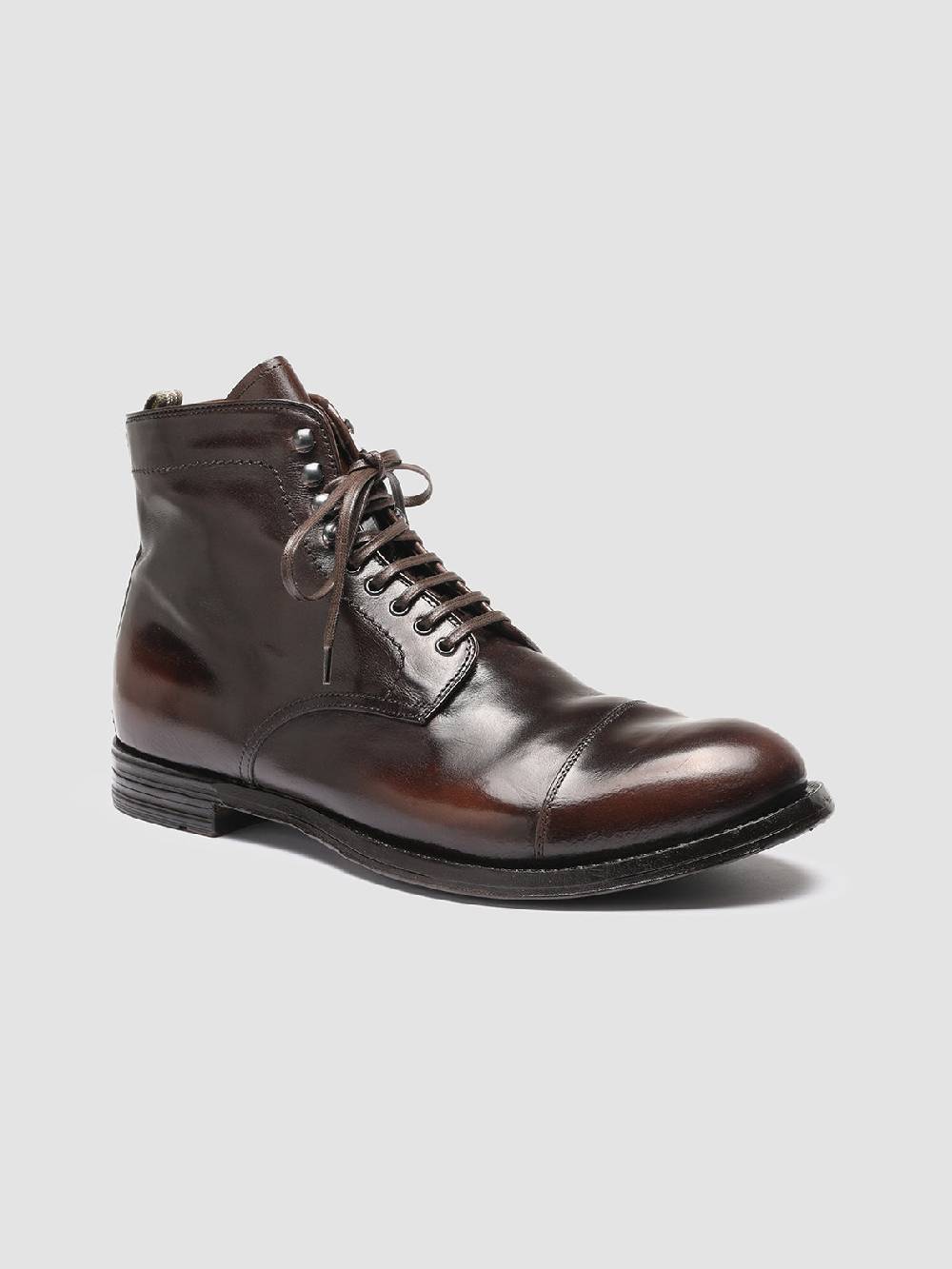 Officine Creative ANATOMIA 016 Stivaletti in Pelle Marrone Shopping Online
