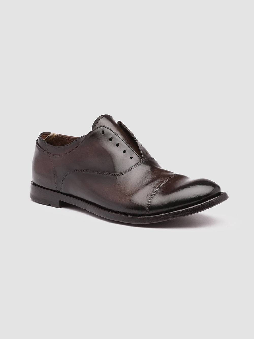 Officine Creative ANATOMIA 08 Oxford in Pelle Marrone Prezzo Ridotto
