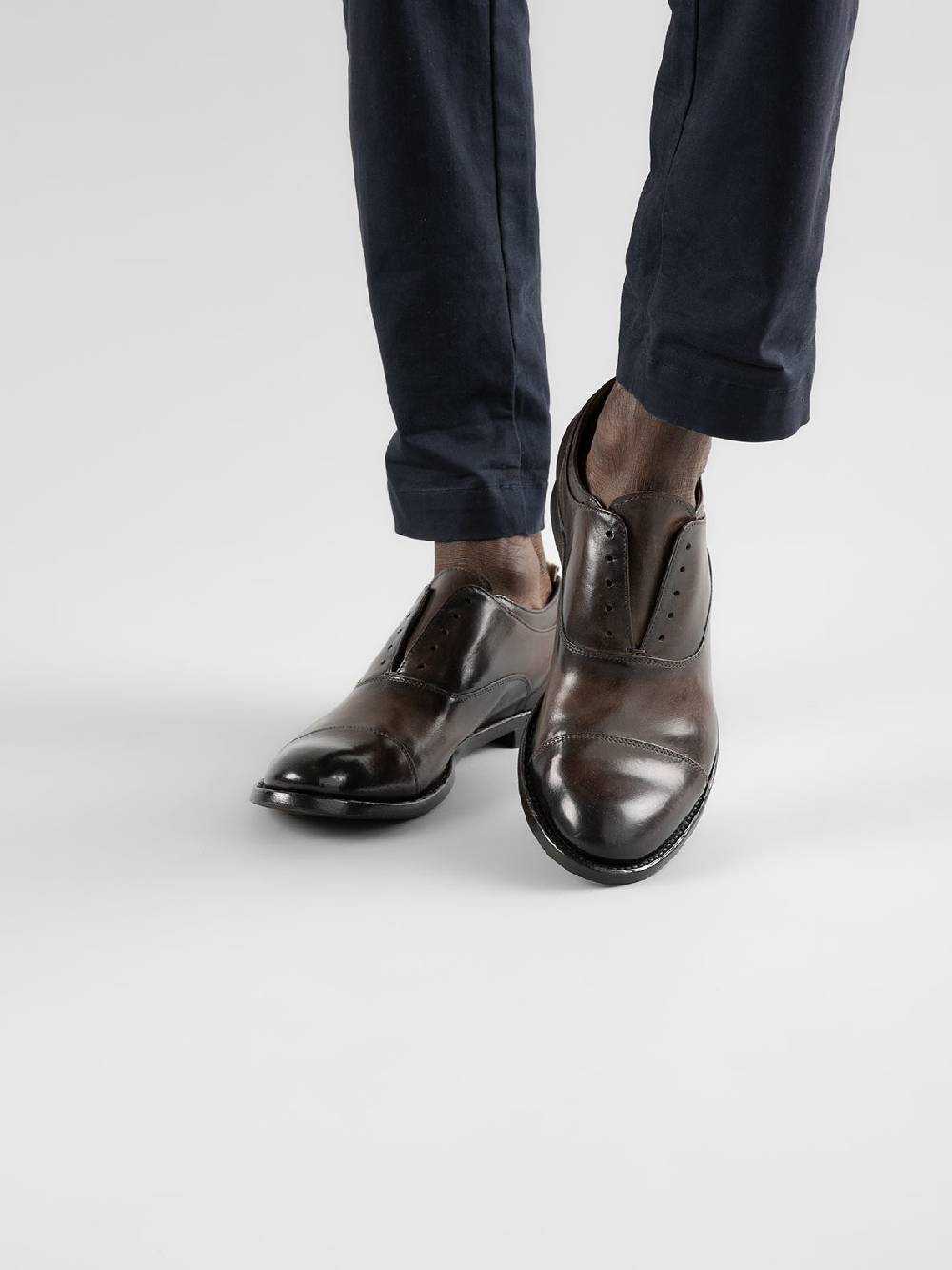 Officine Creative ANATOMIA 08 Oxford in Pelle Marrone Convenienza