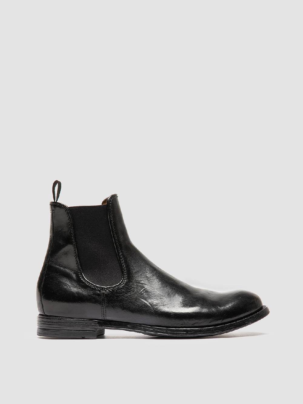 Officine Creative ANATOMIA 083 Stivaletti Chelsea in Pelle Nera