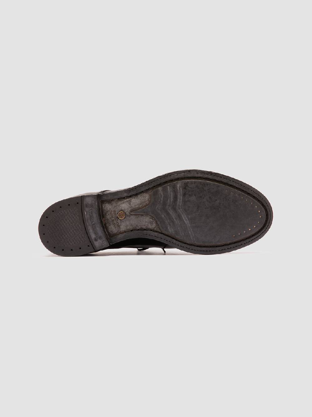 Officine Creative ANATOMIA 87 Scarpe Derby in Pelle Nera Sconto