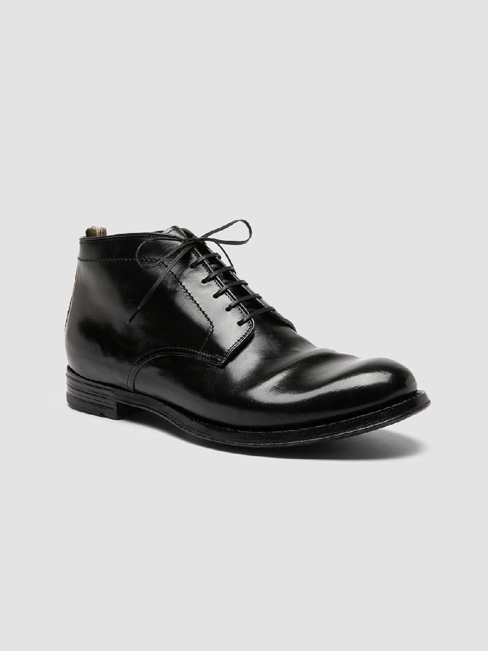 Officine Creative ANATOMIA 88 Stivali Chukka in Pelle Nera Economico