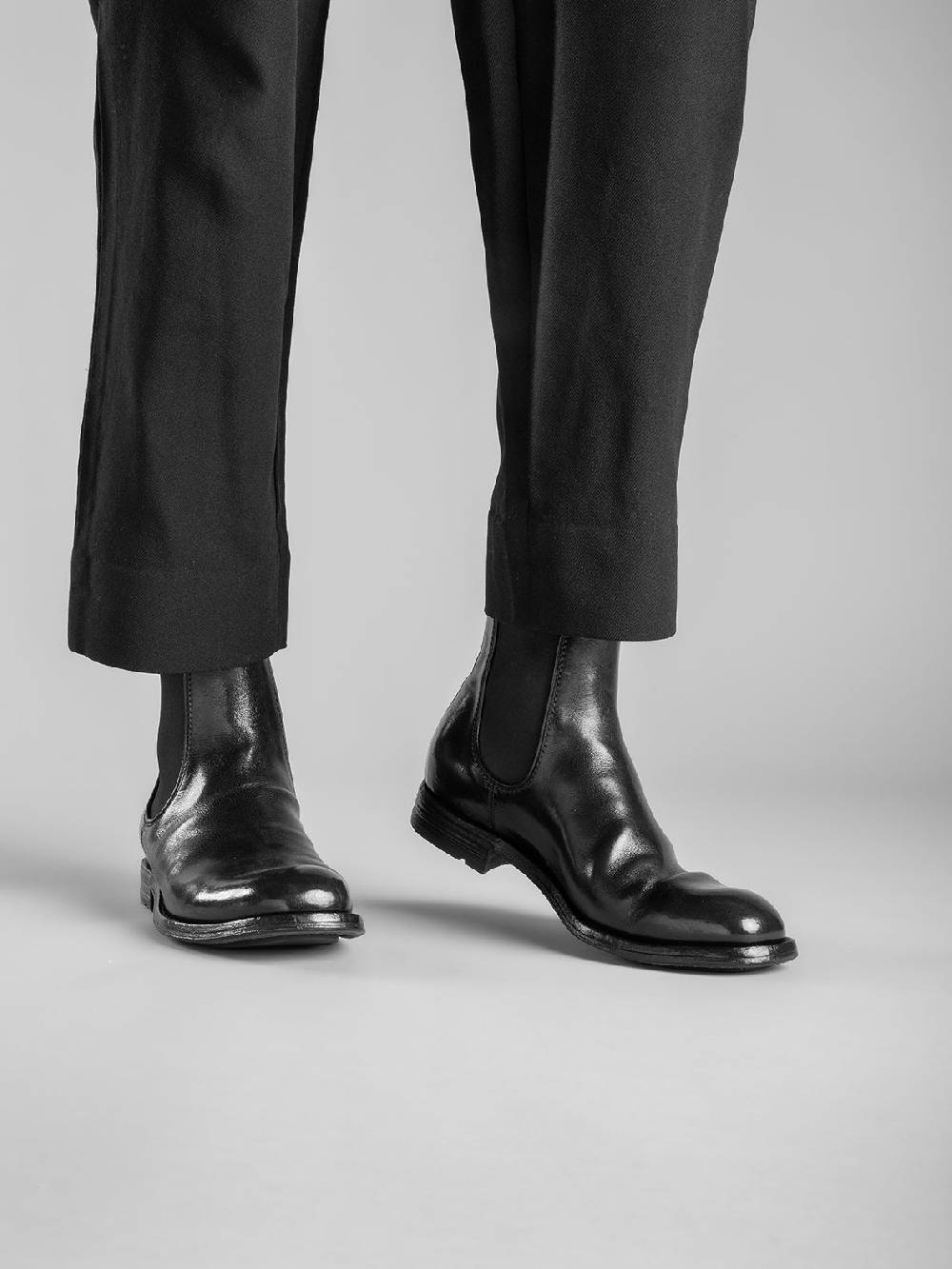 Officine Creative BALANCE 008 Stivaletti Chelsea in Pelle Marrone Saldi