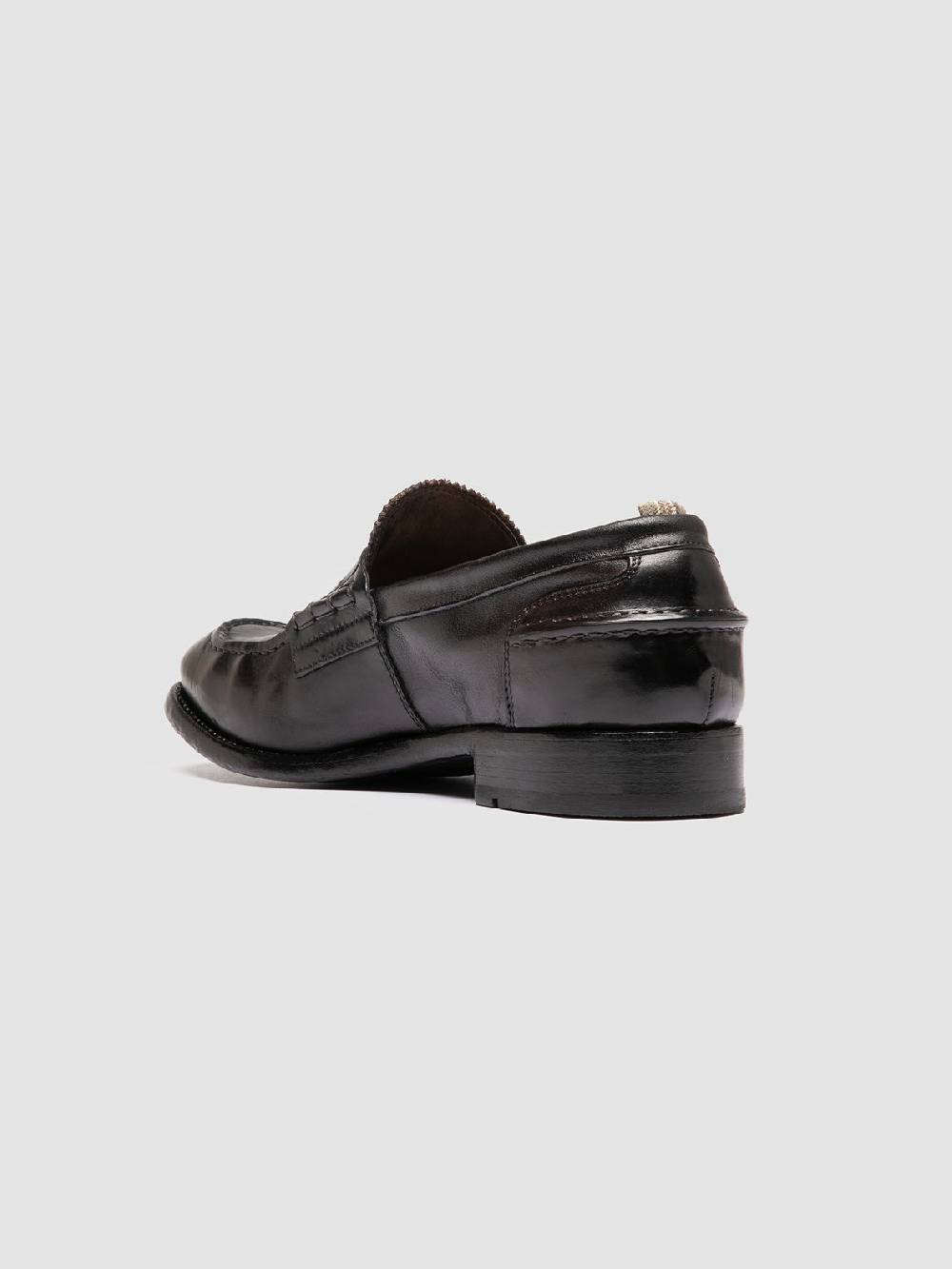 Officine Creative BALANCE 017 Brown Penny Leather Loafers Saldi Di Fabbrica
