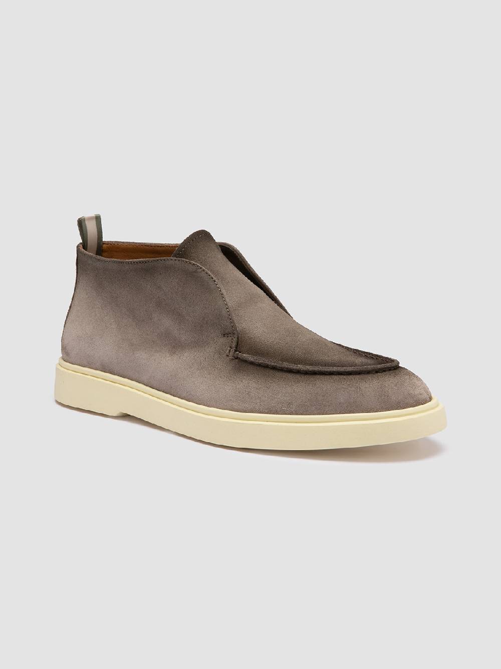 Officine Creative BONES 003 Stivaletti Chukka in Pelle Scamosciata Tortora Italy