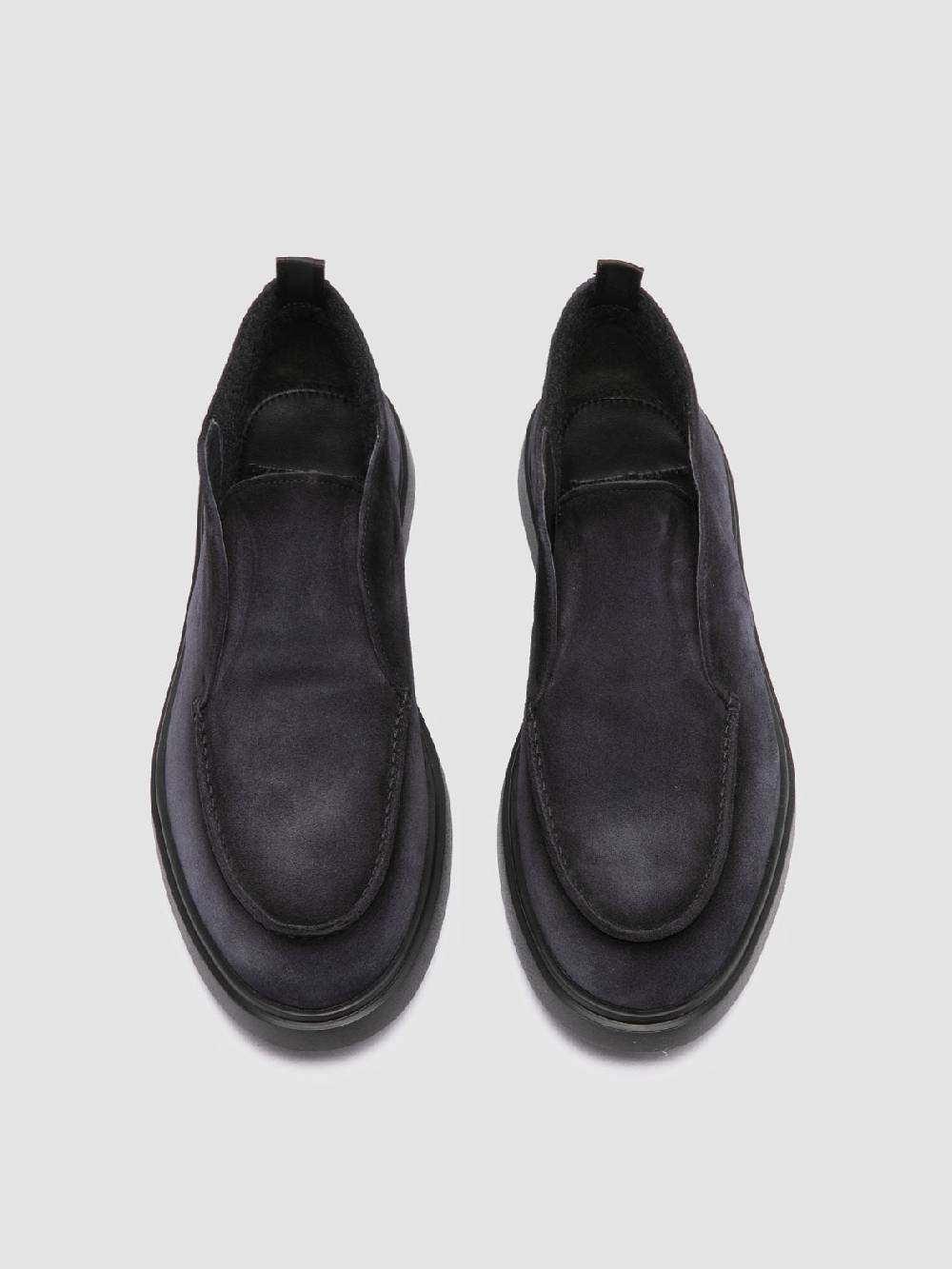 Officine Creative BONES 010 Stivali Chukka in Pelle Scamosciata Blu 2025